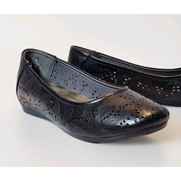 Baretraps Mariah Black Slip-On Flats – Hidden Wedge, Memory Foam, Size ~8.5–9 - Picture 1 of 10